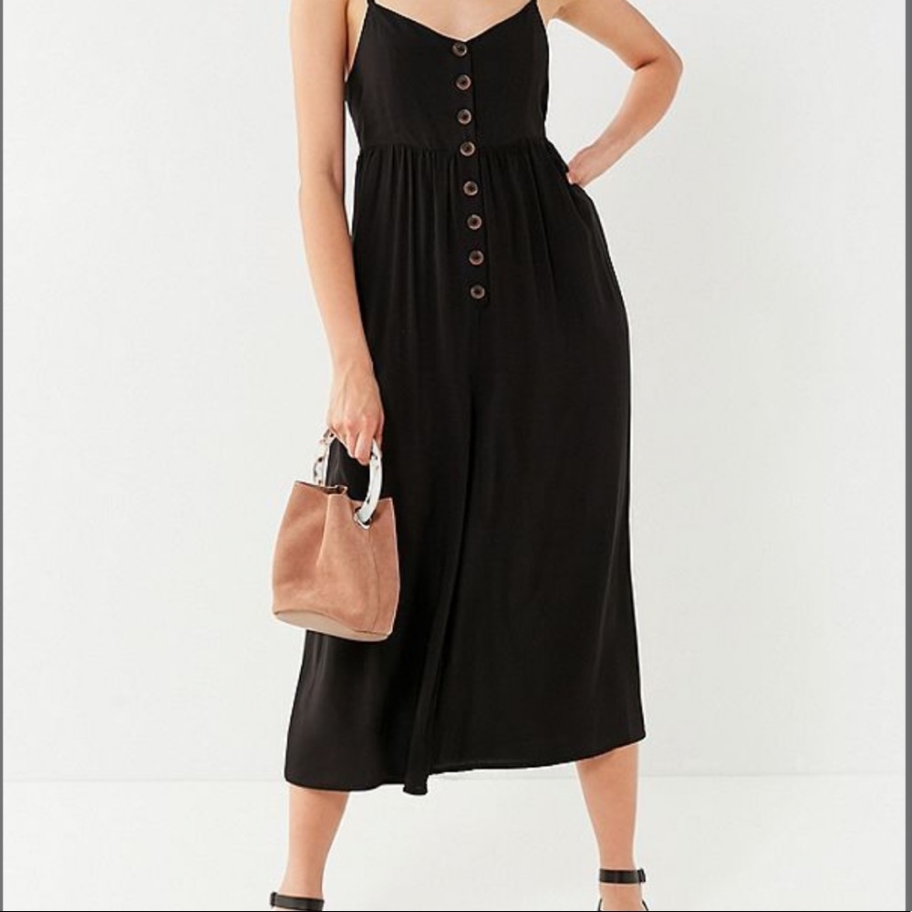 Urban Outfitters UO Tootsie Button Down Jumpsuit